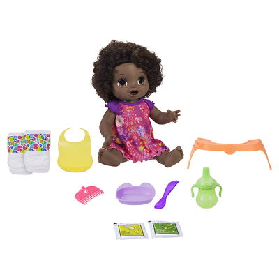 Baby Alive: Sudsy Styling 14-Inch Doll Black Hair, Brown Eyes Kids Toy for  Boys and Girls