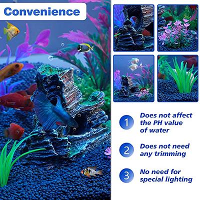 Ameliade Fish Tank Decorations Aquarium Artificial Plastic Plants