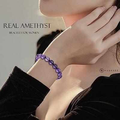 Women's jewelry | Classic Faceted Amethyst Bracelet |wondergirlsclub –  withchicchoicelife