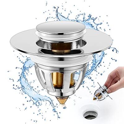 Universal Stainless Steel Basin Pop-Up Bounce Core Basin Drain Filter Hair Sink  Strainer Bathtub Stopper Bathroom Tool