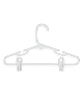 Honey-Can-Do Kids White Plastic Hangers with Clips 18-Pack HNG-09047 - The  Home Depot