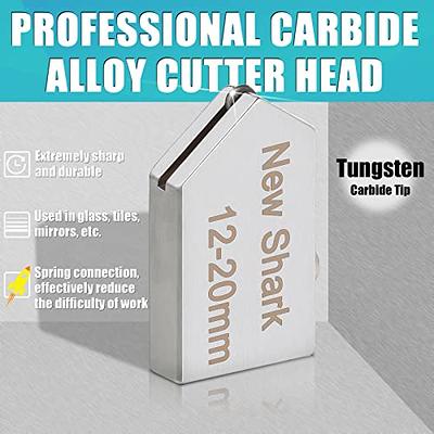 Glass Cutters Tool 2-20mm for Thick Glass Tiles Mirror Mosaic Cutting,  Diamond Glass Cutter Tile Cutter with Ergonomic Handle 