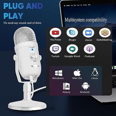 MRSDY USB Microphone, Plug & Play, Gaming Condenser Podcast Mic, Mute  Button for Streaming, Recording, Volume Gain, Monitor, Noise Reduction,  Online Chat, RGB Computer Mic for PS4/5, PC Gamer, Mac - Yahoo