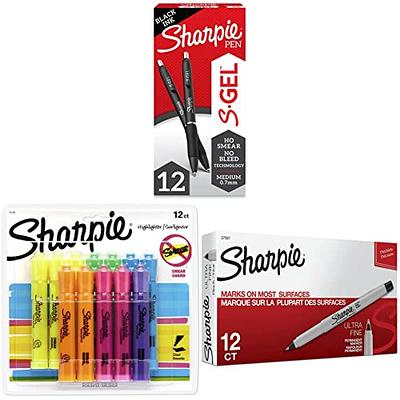  SHARPIE S-Gel, Gel Pens, Medium Point (0.7mm), Red Ink