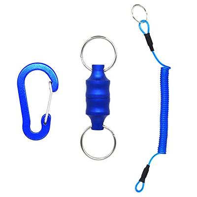 Cheap Fly Fishing Net Release Retractor Widely Used Magnet Clip Holder  Retractor with Retractable Coiled Lanyard Carabiner