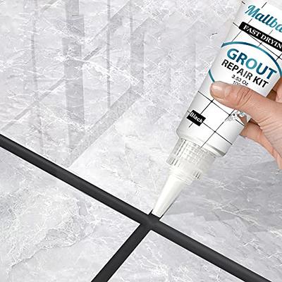 Tile Grout Repair Kit, 2 Pack Beige Grout Filler Tube, Grout Beige