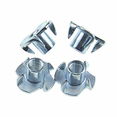 Odinest M10 X 12mm T Nut 4 Prong Tee Blind Nuts Threaded Insert