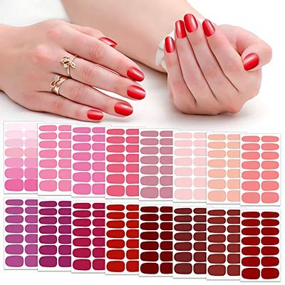  DANNEASY 8 Sheets Retro Nail Stickers Metallic Nail