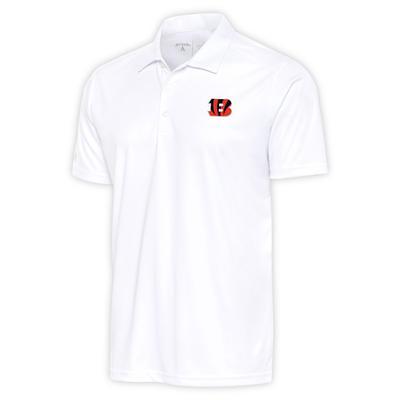 Men's Antigua White Cincinnati Bengals Apex Polo - Yahoo Shopping