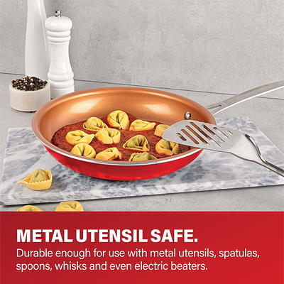 Gotham Steel 10- Piece Aluminum Ti-Ceramic Nonstick Coating Cookware Set  with Utensils, Grey - Yahoo Shopping