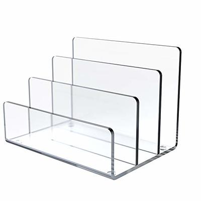 Leinuosen 12 Pack A4 File Portable Project Case 14.3 x 9.8 x 1.38 Inch  Clear Plastic Stackable Storage Box Office Supplies Documents Storage Case  with Handle for Organizing File, Photo, Scrapbook - Yahoo Shopping