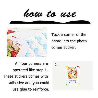Photo Corners Stickers, Stickers for Fixing Photos, Craft Photo