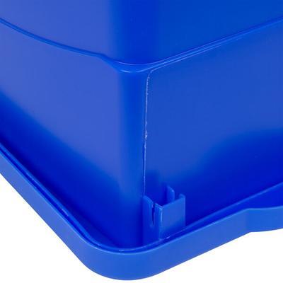 Lavex 21 Gallon Blue Corner Round Trash Can