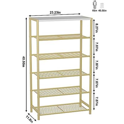 Nroech Expandable Shoe Rack Storage Organizer-Adjustable 2 Tier Wood and Metal  Shoe Shelf Heavy Duty Free Standing Shoe Rack for Closet Bedroom Entryway  (Natural) - Yahoo Shopping