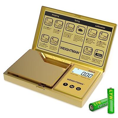 High Precision Professional Digital Milligram Scale 0.001g Mini Electronic  Balance Powder Scale Black Gold Jewelry Digital Weight with Calibration  Weight Tweezer and Weighing Pan,10g 20g 50g 100g Range