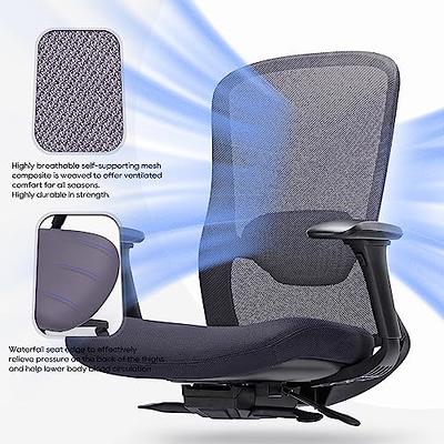 Mesh Office Chair, Ergonomic Chair with Adjustable Lumbar Support,  Executive Computer Chair with 4D Armrests, Tilt Lock and Slide Seat, Home Office  Desk Chair for Men Women-InkGrey, 300lbs - Yahoo Shopping