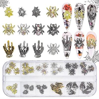 WOKOTO 20 Pcs Dangle Nail Charms for Women Nail Art Jewelrys Mix Designs  Heart Butterfly Flower Gold and Silver Nail Charms for Acrylic Nails Jewels