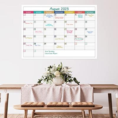 Large White Board Calendar 36x48 Dry Erase Calendar for Wall Big