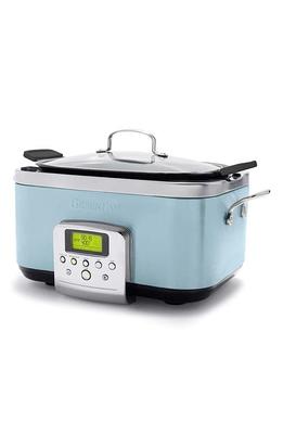 Crock-Pot 7qt One Touch Cook and Carry Slow Cooker - Blue - Yahoo