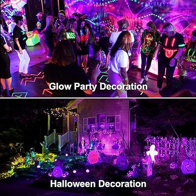 2 Pack 100W LED Black Lights for Glow Party UV Flood Light