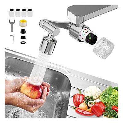 STETMN Bathroom Sink Faucet Filter, 360° Rotating FaucFilters Purifier  Kitchen Tap Filtration Removes Chlorine Fluoride Heavy Metals Hard Water  for