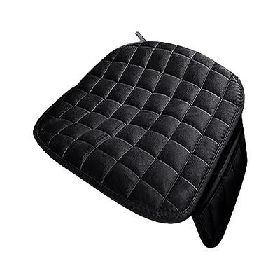 2Pack Car Seat Cushion,Non-Slip Rubber Bottom with Storage Pouch,Premium  Comfort Memory Foam,Driver Seat Back Seat Cushion,Car Seat Pad Universal  (Black) 