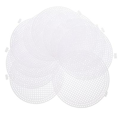 Pllieay 5 Pieces 7 Count Plastic Mesh Canvas Sheets for Embroidery