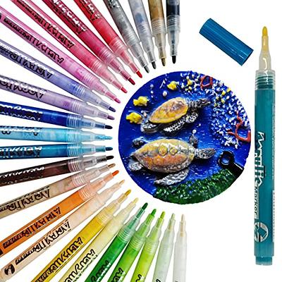 24 Colors Acrylic Paint Pens, Dual Tip Acrylic Paint Markers with Brush Tip  and Fine Tip, Acrylic Pens for Rock Painting, Wood, Canvas, Stone, Glass,  Ceramic,DIY Crafts Making Art Supplies - Yahoo