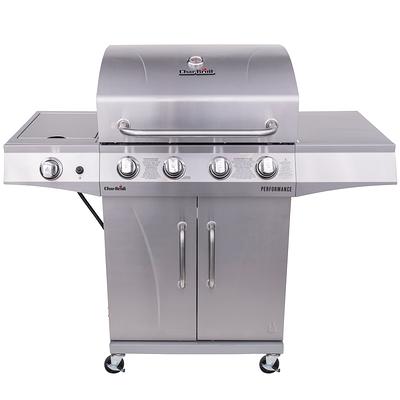 Propane Gas Grill in Stainless Steel with Electronic Ignition Controls &  Side Burner