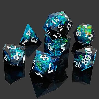 7 Pcs Dice Epoxy Resin Molds, TSV Multiple Shapes Polyhedral Dice