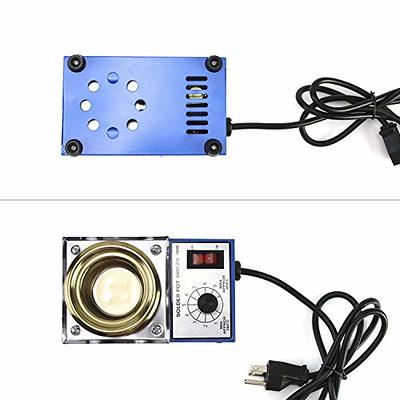 500g 150W Lead Free Solder Pot Soldering Desoldering Bath Plate 50mm  200-450℃