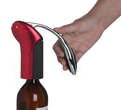 Rabbit Automatic Electric Corkscrew Wine Bottle Opener (Shiny Black)