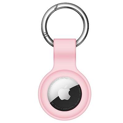 HATALKIN Compatible with AirTag Case Keychain Air Tag Holder Silicone  AirTags Key Ring Cases Tags Chain Apple GPS Item Finders Accessories 4 Pack