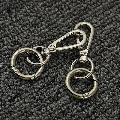 Double Opening Swivel Snap Hook Key Chain Clip Hooks Lobster Clasp Spring  Clip Snap Hook with Ring for Keys Lanyards Jewelry DIY (Silver) - Yahoo  Shopping