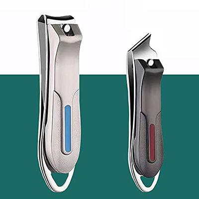 DNHCLL 2 PCS Metal Slanted Edge Nail Cutting Clippers Pedicure Manicure  Tool Slanted Tip Cuticle Nail Clipper Cutter Nail Clipper Cutter Pedicure