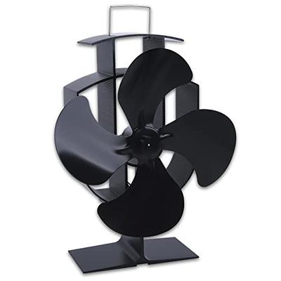 4 Blades Heat Powered Stove Fan for Wood Stove/Log Burner