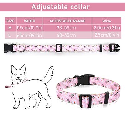 SMALL-SIZE DOG & CAT COLLAR - PINKY WHITE