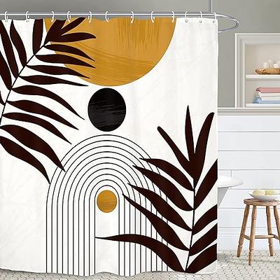 : Shower Curtain with Hooks, Polyester Fabric,American