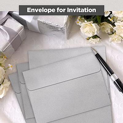 Greeting Cards Set - 5x7 Blank White Cardstock and Envelopes, Perfect Card  Stock for Invitations, Bridal Shower, Birthday, Gift, Invitation Letter,  Weddings