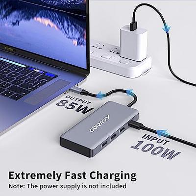 Docking Station for MacBook Pro Air,USB C Docking Station Dual Monitor  Adapter Dual HDMI USB C Hub Dongle with 2 HDMI Port+100W USB C PD+3USB for  Mac