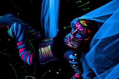 Supersize Blacklight Neon UV Face & Body Paint - Intense Orange