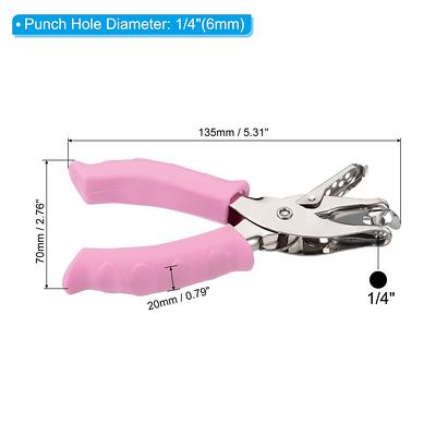 1pc Handheld Paper Puncher 6mm, Metal Punch With 6mm Diameter, Single Hole  Punch For Paper Card, Stationery Tool