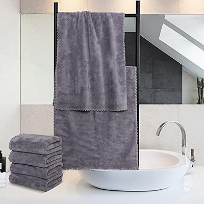 MOONQUEEN 6 Pack Premium Hand Towels - Quick Drying - Microfiber Coral  Velvet Highly Absorbent Towels - Multipurpose Use as Hotel, Bathroom,  Shower