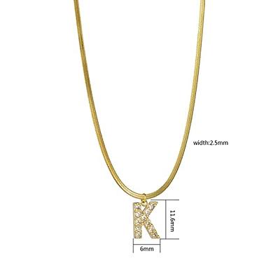  KissYan Gold Initial Necklace,14K Gold Plated Round Letter  Pendant Hollow Capital Monogram 5mm Cuban Chain Necklace Alhpabets from A-Z  Dainty Jewelry for Women Men Girls(Letter A) : Clothing, Shoes & Jewelry