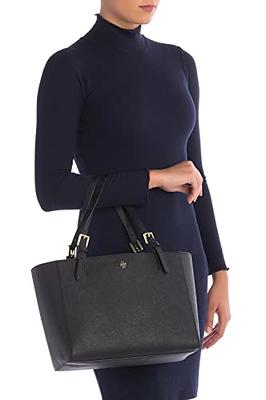 Tory Burch Emerson Womens Saffiano Leather Bucket Bag