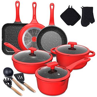 Gap Home Nesting Red 4-Piece Stoneware Nonstick Bakeware Set