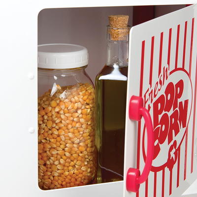 Nostalgia 48 Popcorn Cart 2.5-Ounce, Red/White