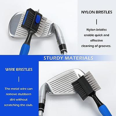 Golf Golf Club And Groove Brush Nylon & Steel Double Sided Brush