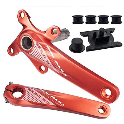 BOLANY 170mm Bike Crankset 34T/36T Hollow Integrated 104BCD Single