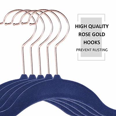 VECELO 50 Pack Heavy Duty Plastic Hangers, 360º Swivel Hook Coat Hangers,  Non-Slip, Space-Saving, White